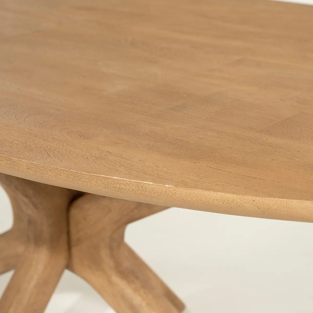 Eettafel Kruispoot Eiken 260 - 260 X 110cm.