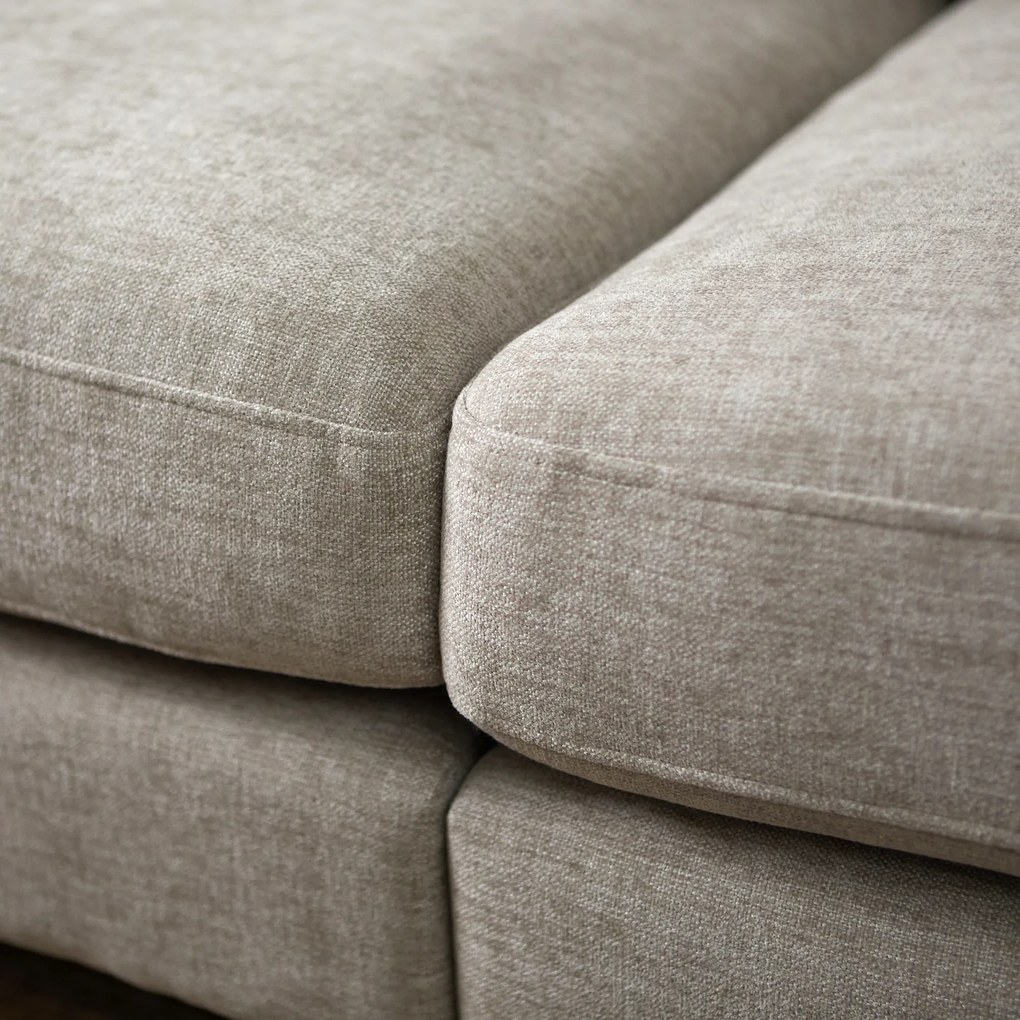 3-zitsbank Beige Stof