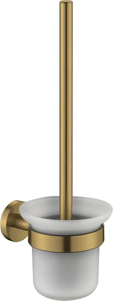 Plieger Vigo toiletborstel met glas geborsteld goud