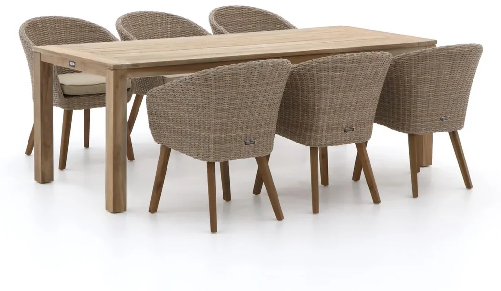 Intenso Tropea/ROUGH-S 220cm dining tuinset 7-delig