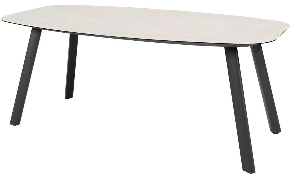 Manolo dining tuintafel printed ceramic 180x95xH75 cm antraciet Taste 4SO