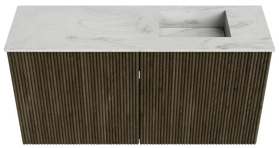 Mondiaz Joya DLux 80cm toiletmeubel shadow met wastafel faye rechts 1 kraangat opalo