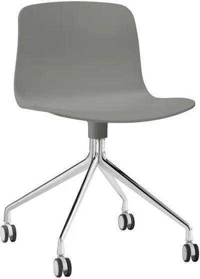Hay About A Chair AAC14 Stoel Met Gepolijst Aluminium Onderstel Grey