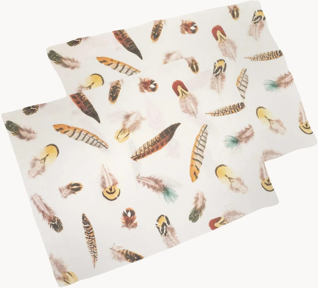 Linnen placemats Feathers, 2-delig