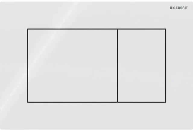 Geberit Bedieningspaneel Sigma 01 Zwart glanzend voor inbouwreservoir Systemfix kopen? Bedieningspanelen