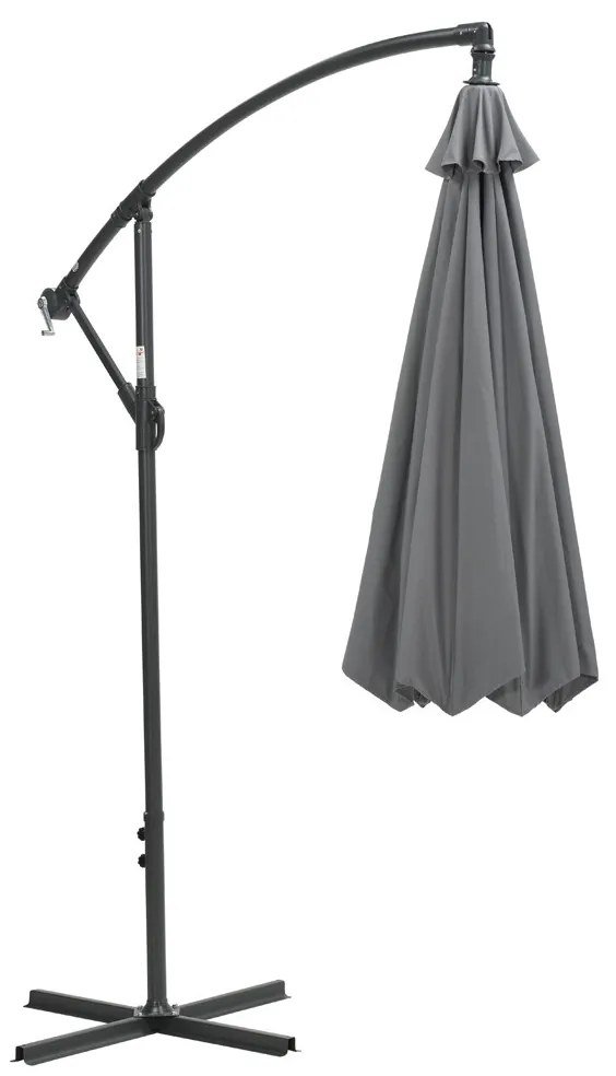 Garden Impressions Athene zweefparasol Ø300 cm - licht grijs