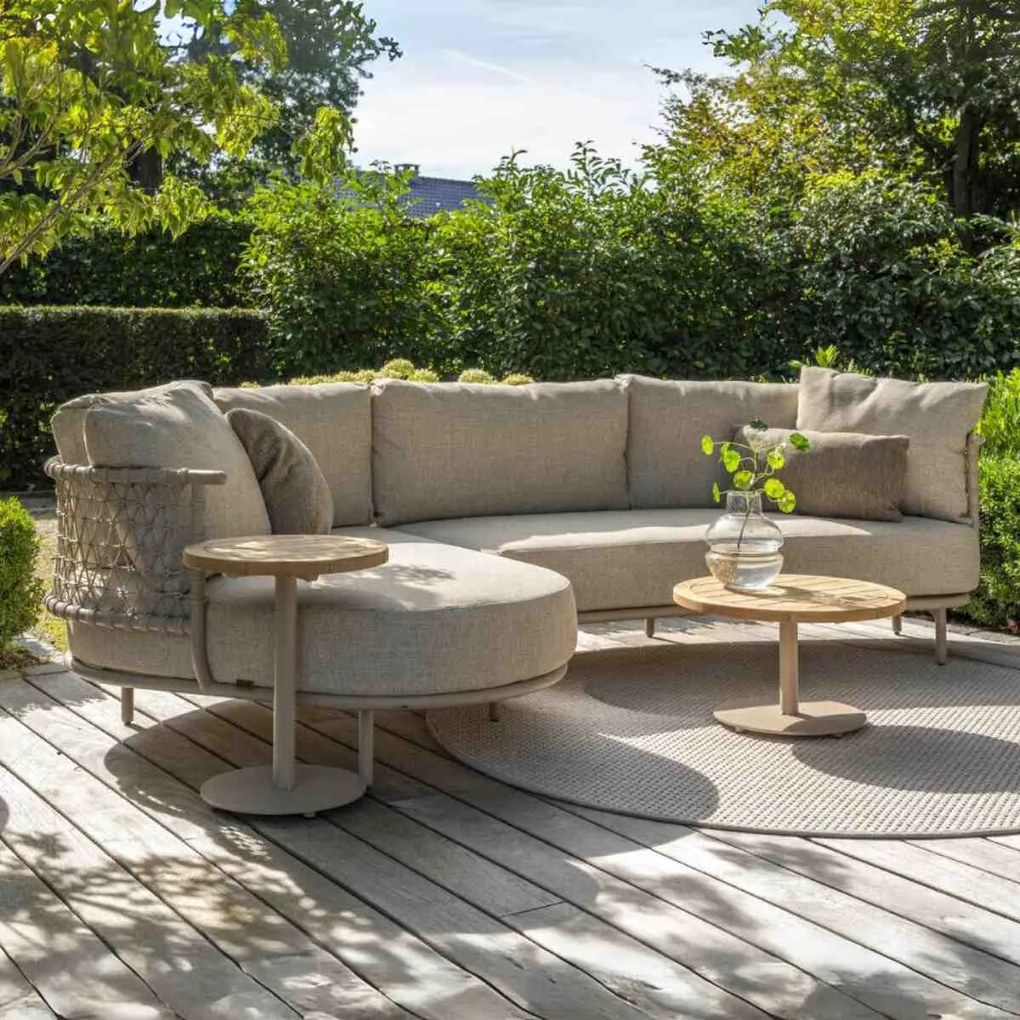 4 Seasons Outdoor Volta loungetafel Ø80 x 30 cm - latte
