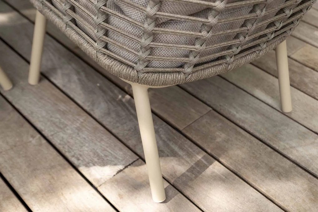 Taste by 4 Seasons Puglia lage tuinset latte met Nevada tafel met keramisch blad 250 cm  Tuinset    taupe weerbestendig
