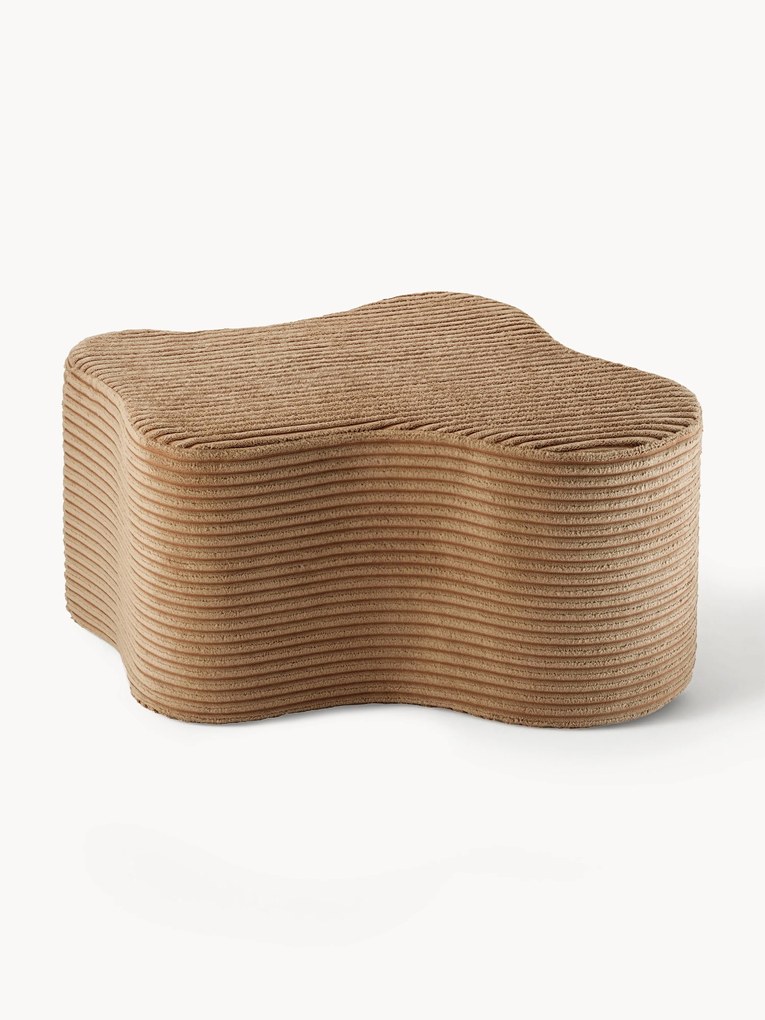 Handgemaakte corduroy poef Cloud