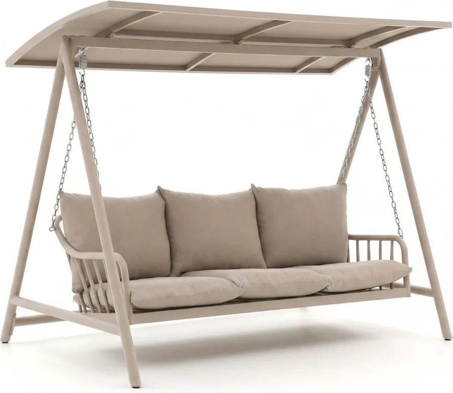 Schommelbank Manifesto   | Aluminium | 3 personen | Tuinbank Beige | 223cm | Incl. kussens | Kees Smit Tuinmeubelen