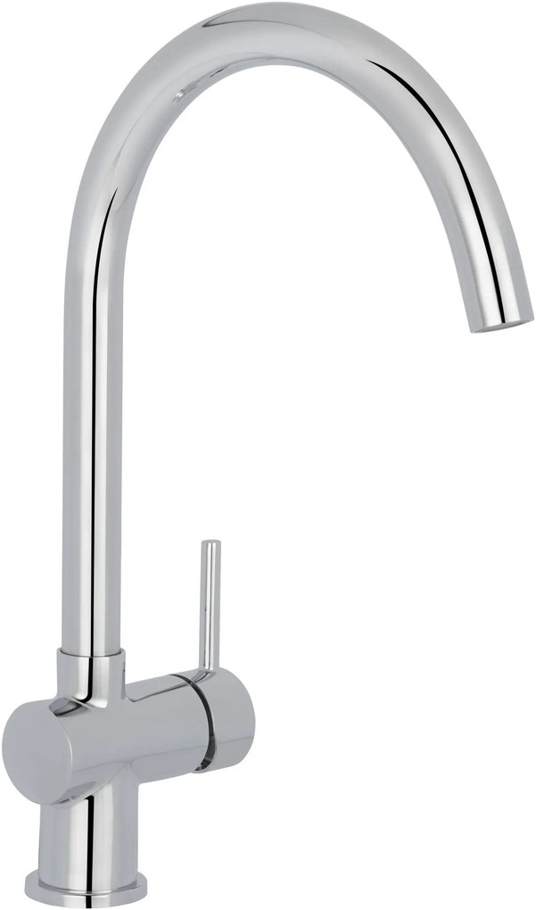 Saqu Shine keukenkraan met hendel en draaibare uitloop chroom