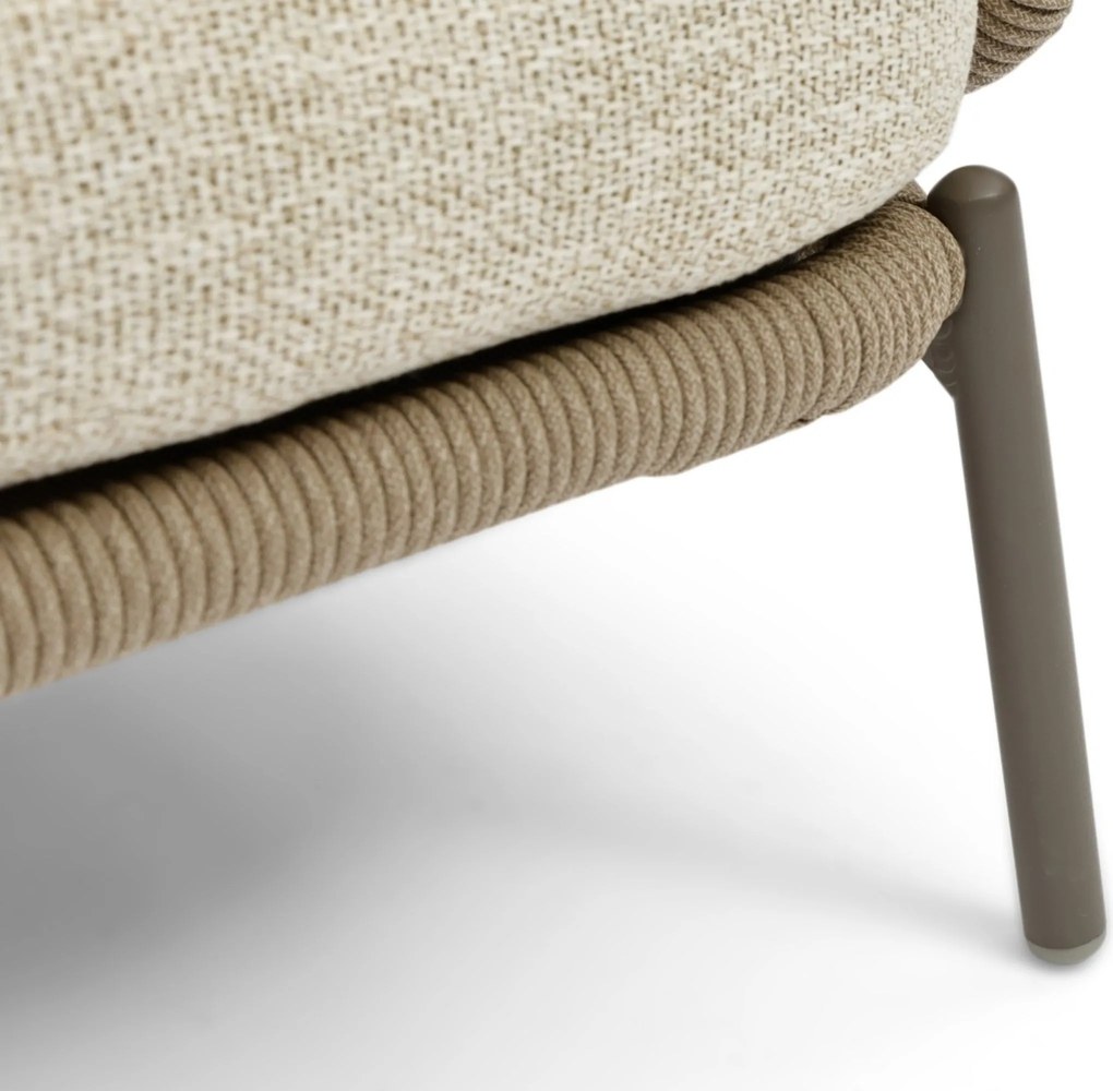 Stoel en Bank Loungeset 5 personen Rope Zand/Beige  Coco Viento/Fungo