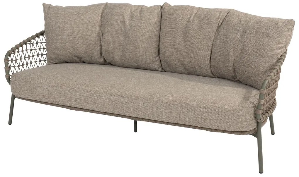 4 Seasons Outdoor Jura loungebank olijfgroen SALE Loungebank beige weerbestendig
