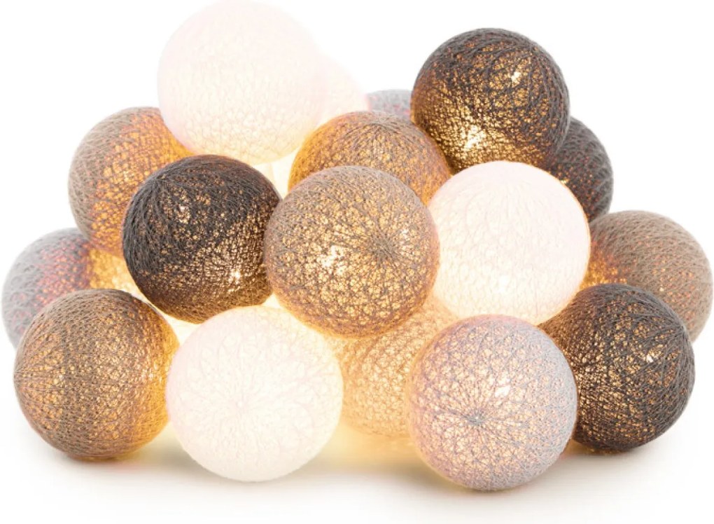 Cotton Ball Lights Outdoor lichtslinger - Starter Kit - Sombra