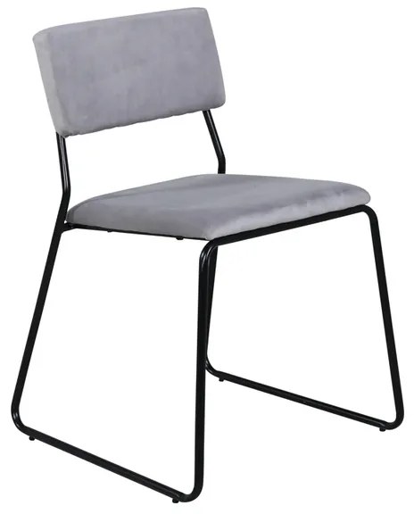 Jörn Eetkamerstoel - Floor - Lichtgrijs - Fluweel - Jörn