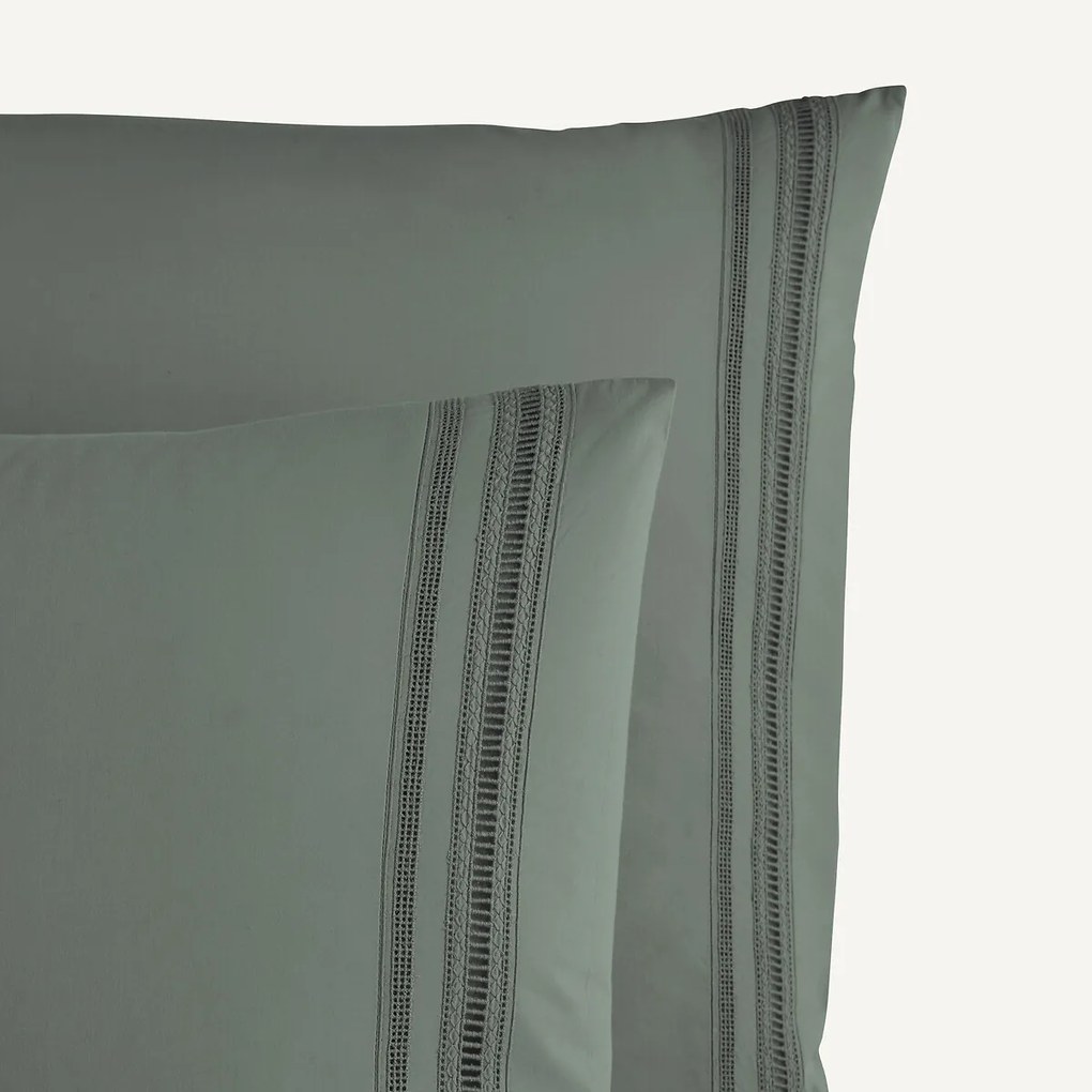 Kussensloop in perkalkatoen, Florentina