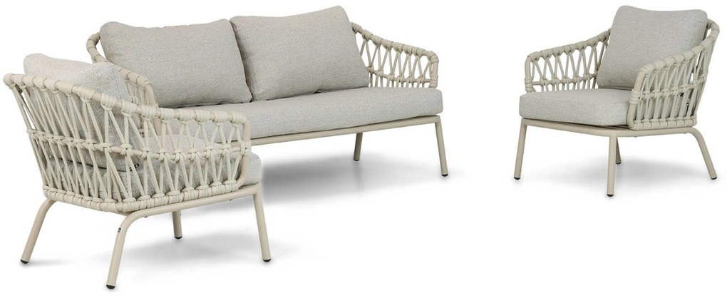 Stoel en Bank Loungeset 5 personen Rope Taupe Coco Barcelona