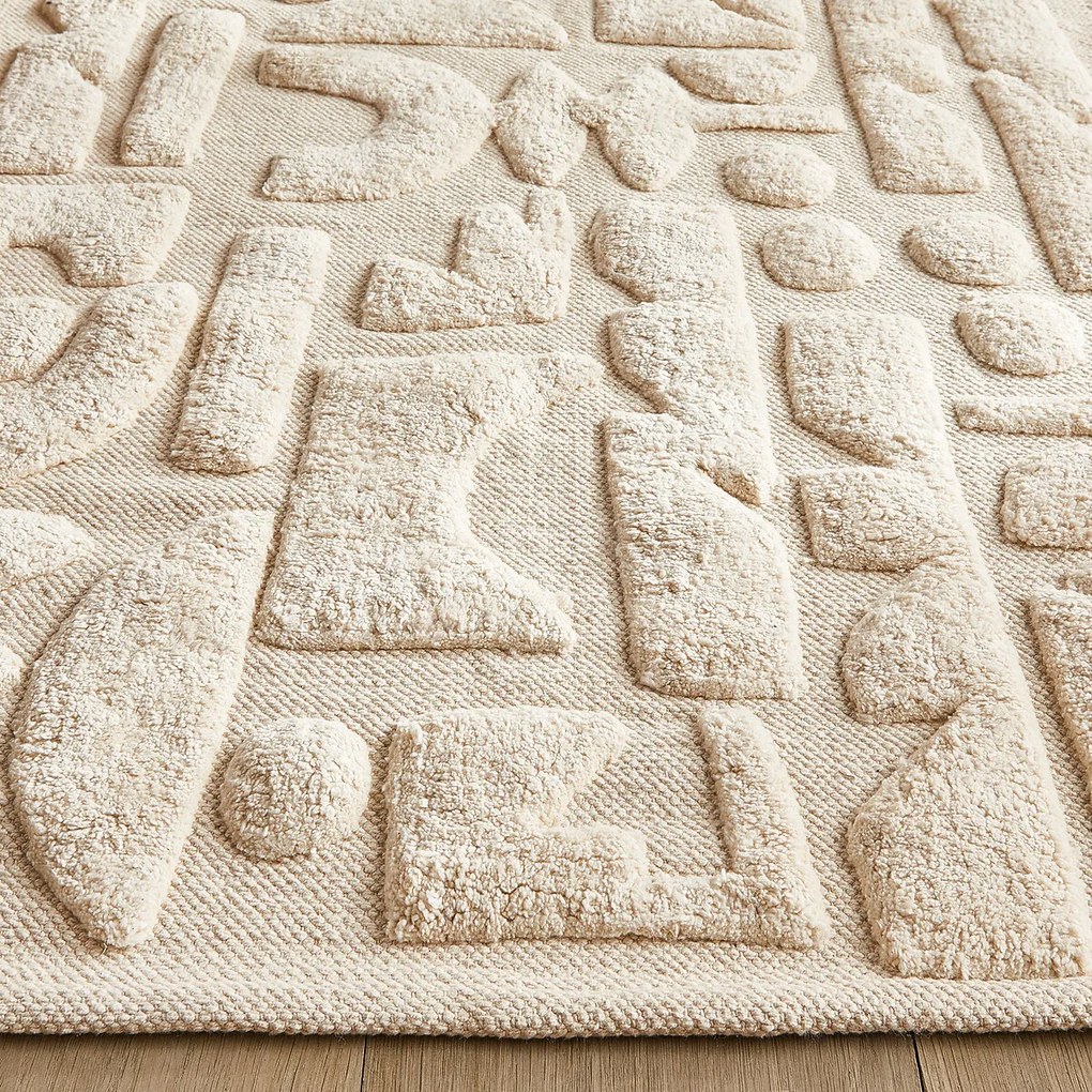 Vloerkleed met geometrisch motief, voor kinderen, in bio katoen Podotak