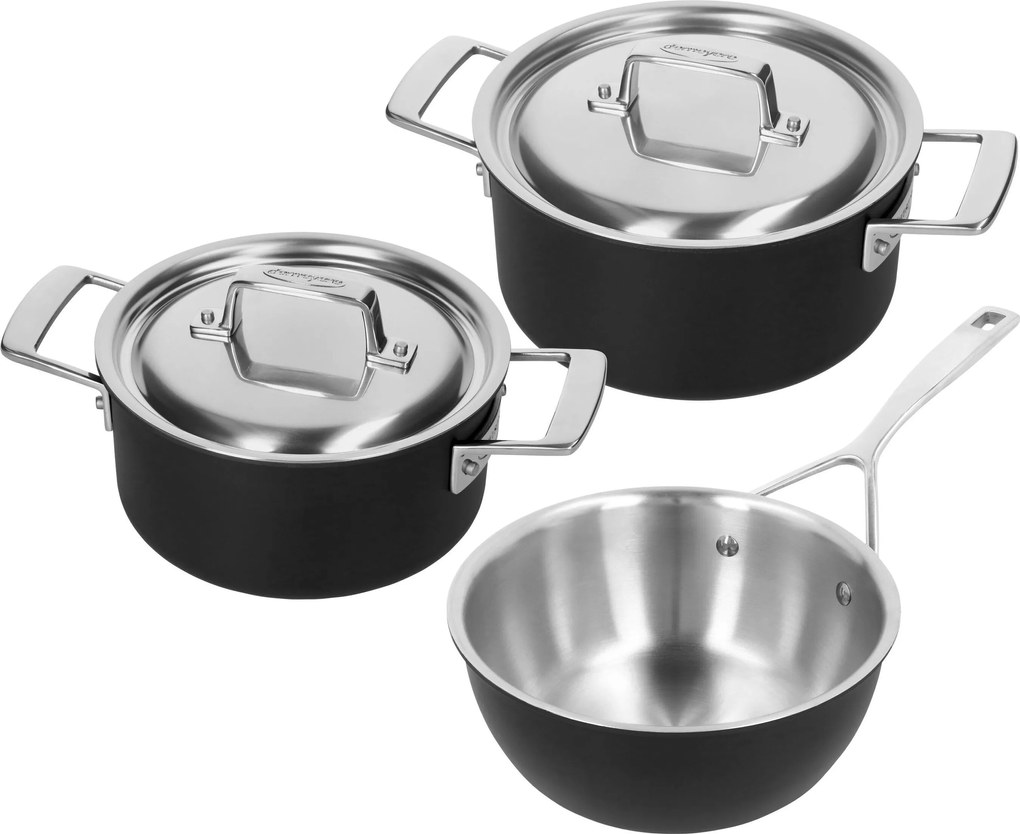 Demeyere Black 5 Potten- en pannenset, 3-delig - Black 5 - Demeyere