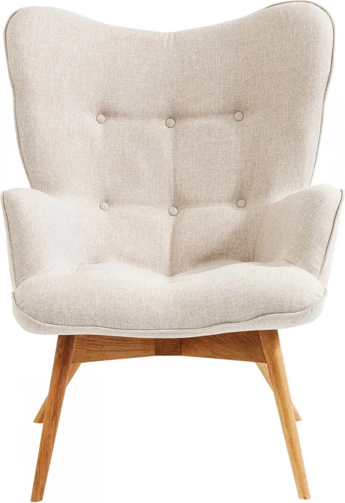 Oorfauteuil Retro Design Naturel