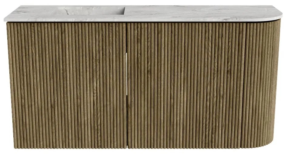 Mondiaz Joya DLux 80cm toiletmeubel ronding rechts dusk met wastafel faye links 1 kraangat glace