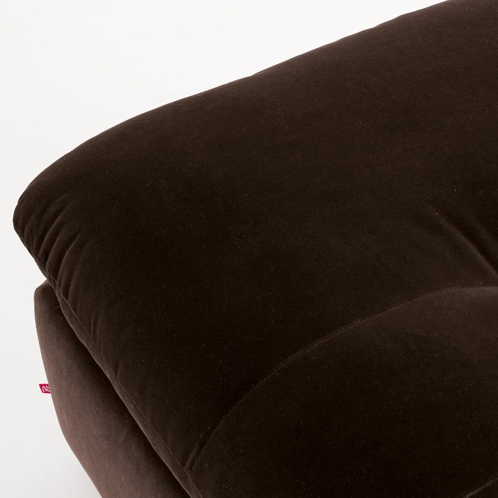 Modulaire fluwelen voetensteun, GIULIANO