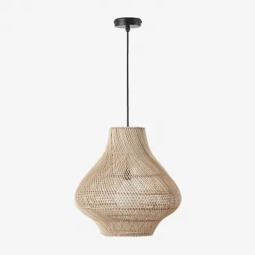 Hanglamp Voor Buiten Van Rotan Magali Zwart & Ø50 Cm - ↑50 Cm Magali - Sklum