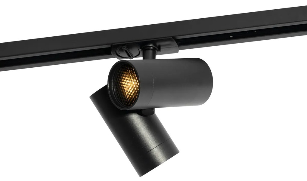 Modern railsysteem met 3 spots zwart 1-fase  - Iconic Scopio