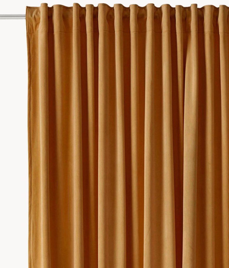 Fluwelen dim-out gordijn Nora met multiband, B 290 cm