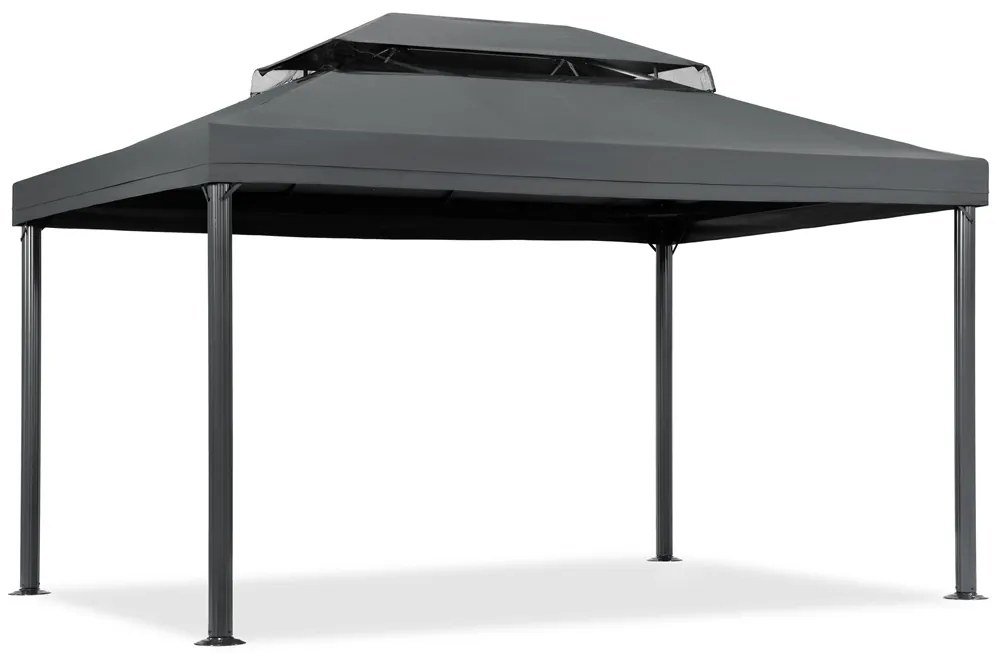 Antraciet tuinpaviljoen Valencia 3x4 m Tuinpunt