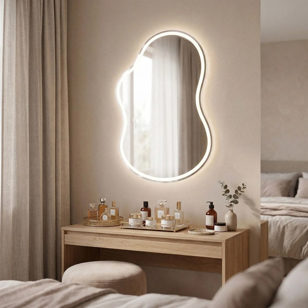 LED Spiegel UNO 80x55 cm