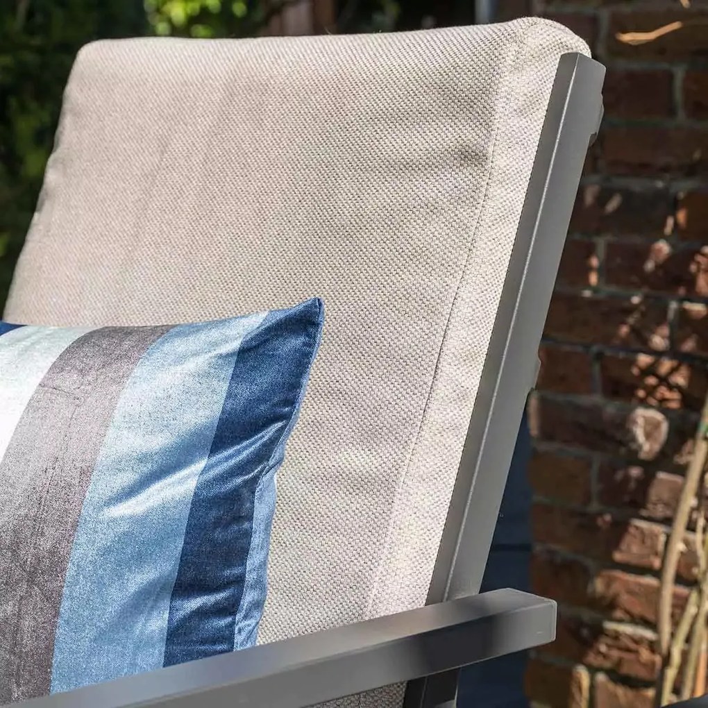 Sergio dining tuinstoel Carbon black/Desert Sand