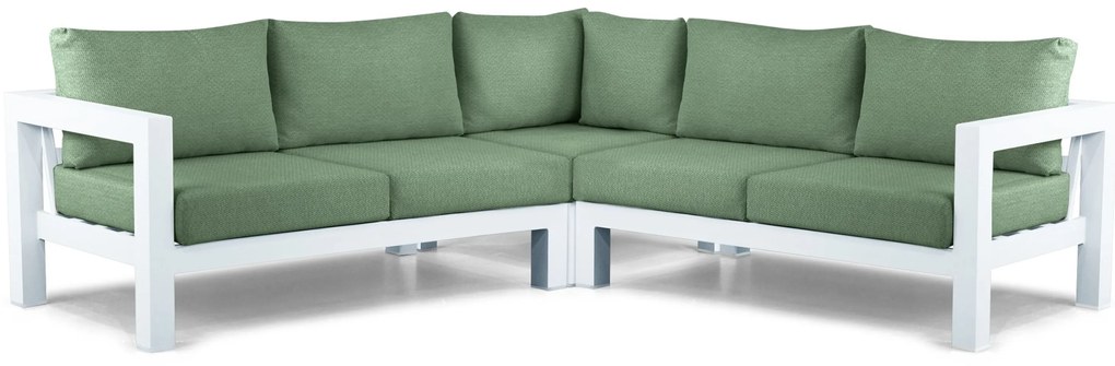 Hoek loungeset 5 personen Aluminium Wit  Lifestyle Garden Furniture Luca