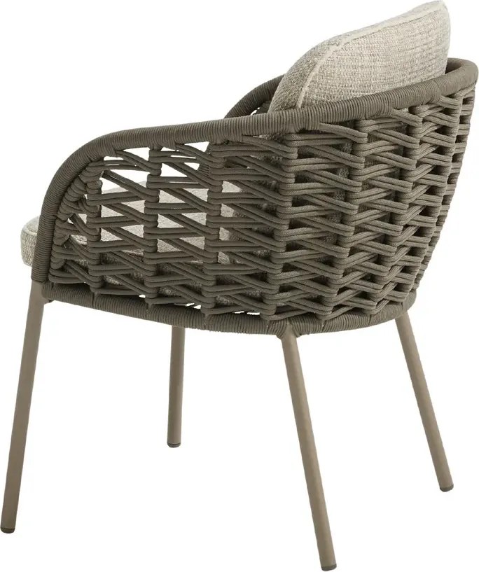 4 Seasons Outdoor Vera tuinstoel Mocca Tuinstoel beige weerbestendig