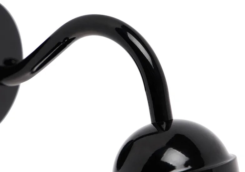 Moderne buitenwandlamp zwart IP44 - Kansas