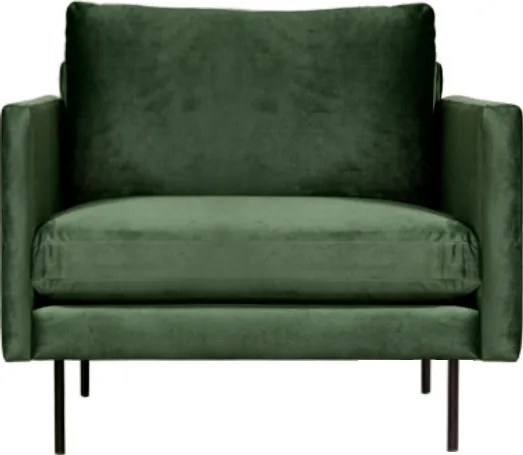 Fauteuil - Violet - velours Brunei groen 45