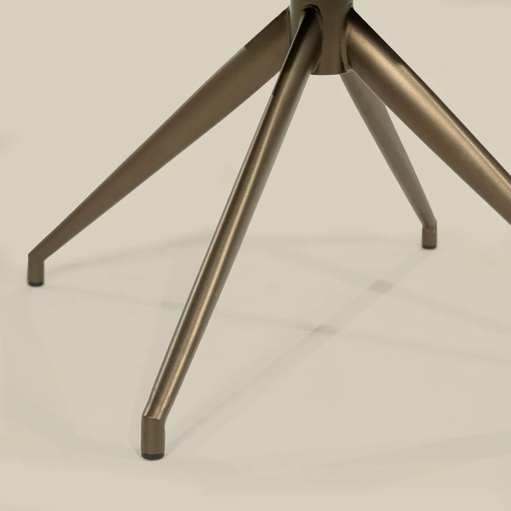Eetstoel Brons Frame Taupe