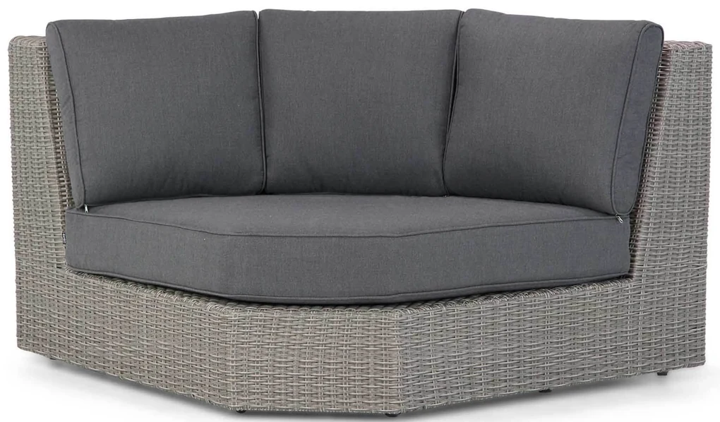 Hoek loungeset 5 personen Wicker Grijs Garden Collections Oxford