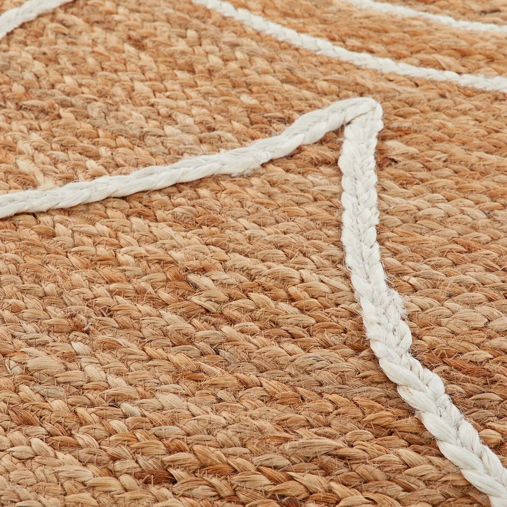 Rond vloerkleed in jute, Montesol