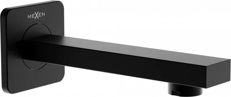 Mexen Cube wandmontage badkraan, zwart - 79370-70