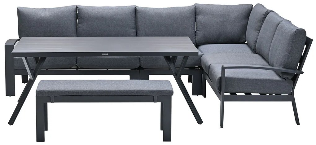 Garden Impressions Camilo lounge dining set 6-delig - donker grijs