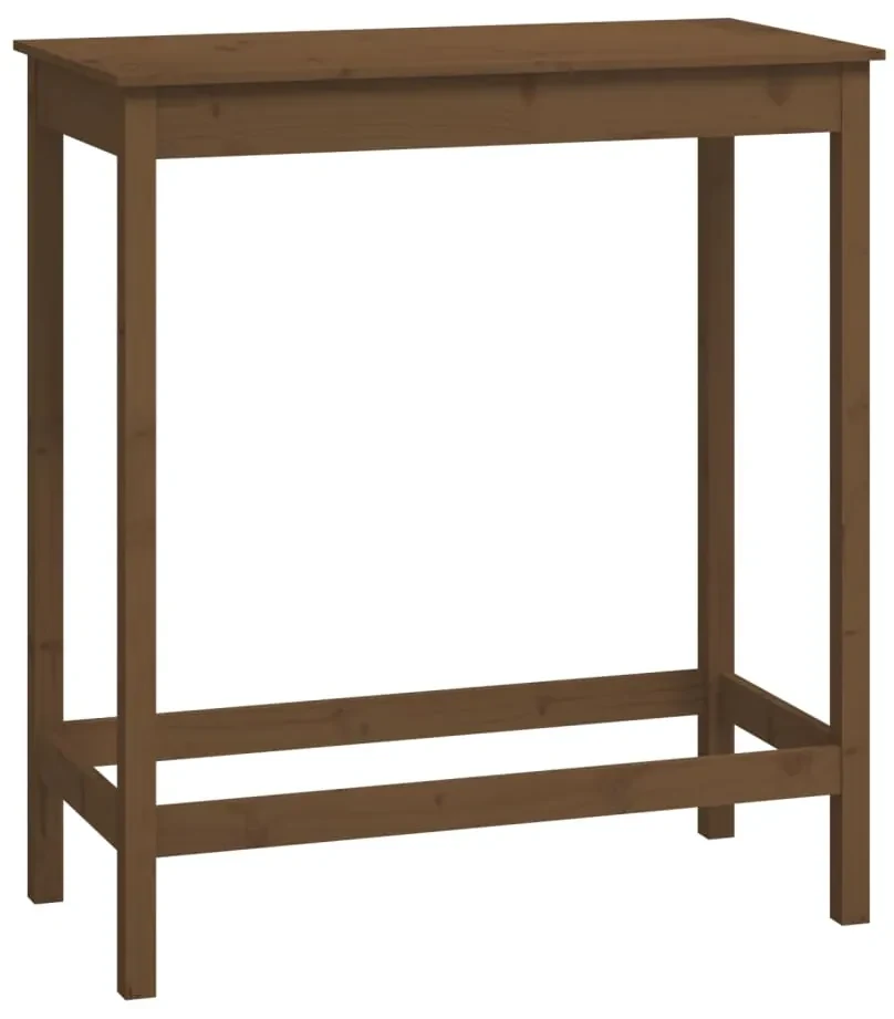 vidaXL Bartafel 100x50x110 cm massief grenenhout honingbruin