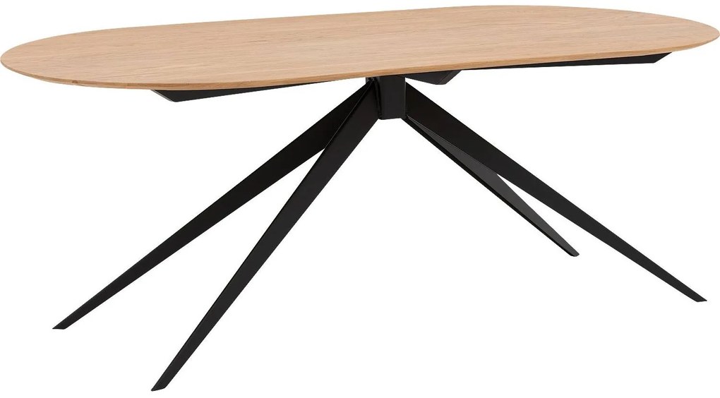 Goossens Excellent Eettafel Uniek, Semi rond 200 x 100 cm