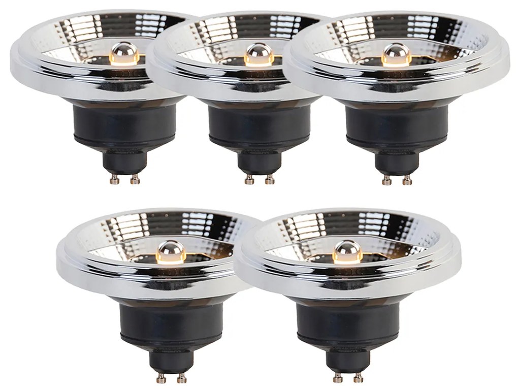 Set van 5 GU10 3-staps dim to warm LED lamp AR111 11W 620 lm 2000-3000K
