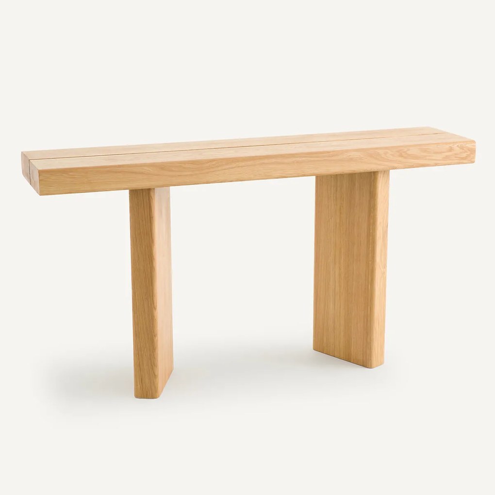 Eiken en fineer wandtafel L140 cm, Olaga