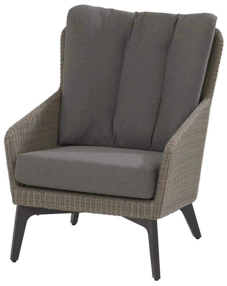 4 Seasons Outdoor Luxor loungeset met Donut  Loungeset    antraciet weerbestendig