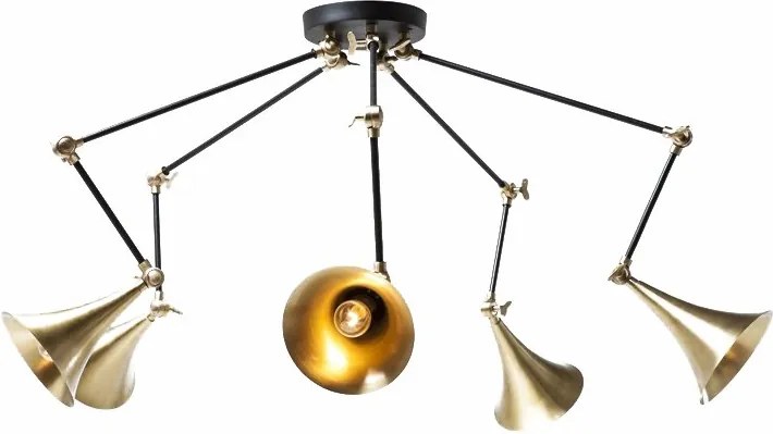 Kare Design Trumpet Brass Design Hanglamp Messing