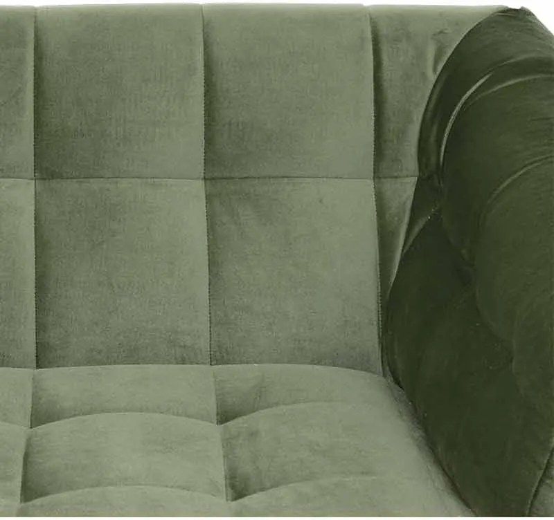 3-zits bank Rang | velours Juke Moss groen 59 | 2,26 mtr breed