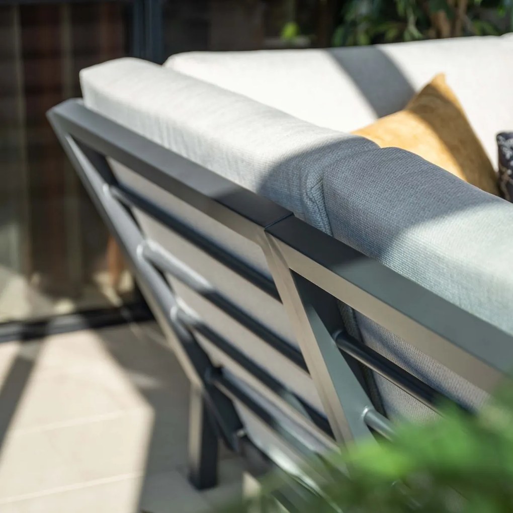 Garden Impressions Coba loungeset 4-delig donker grijs - valley sand