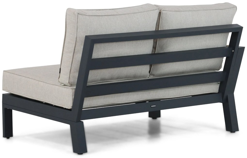 Hoek loungeset 5 personen Aluminium/Polywood (teakfinish) Grijs  Lifestyle Garden Furniture Bilbao